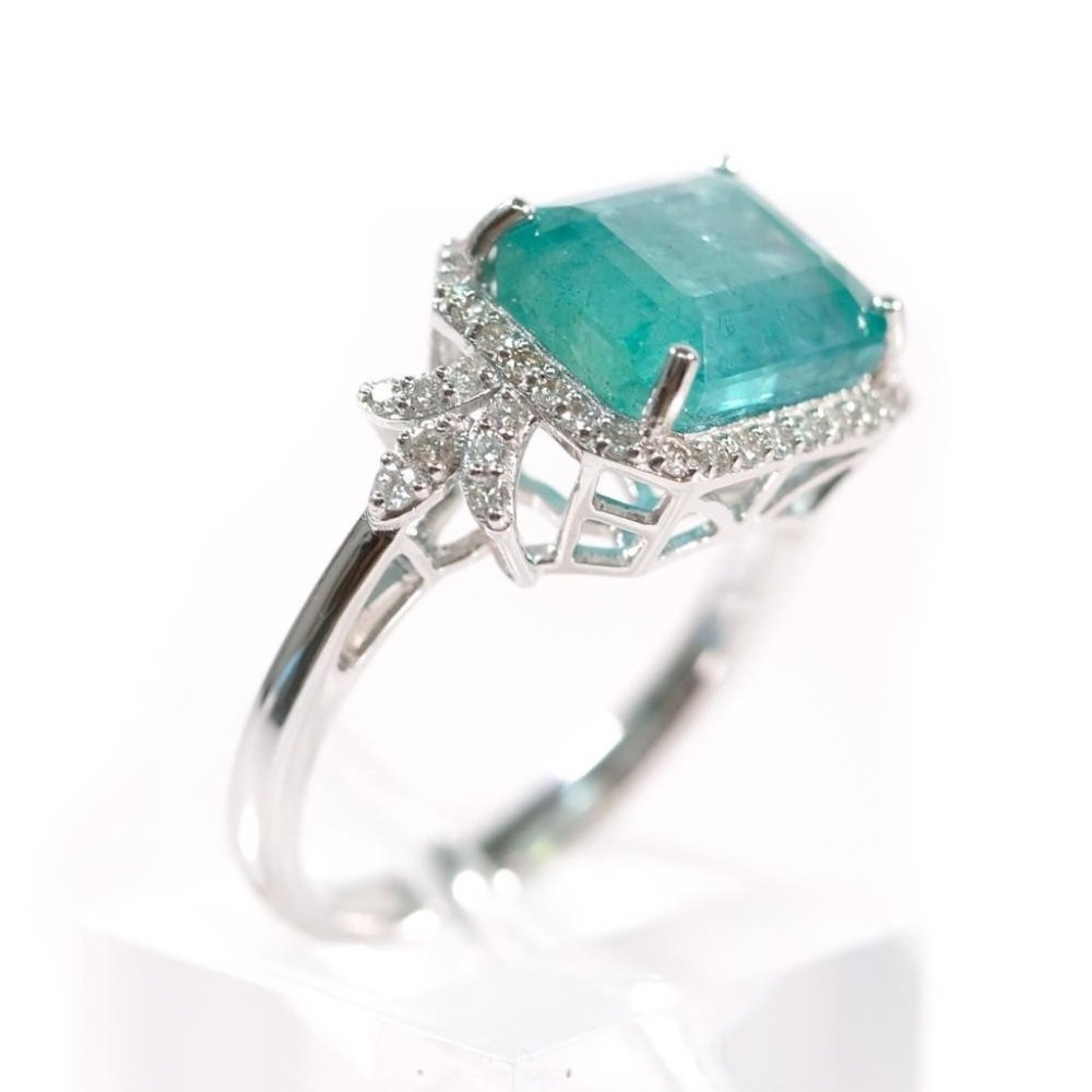 Emerald & Diamond Ring - Picture 2 of 10